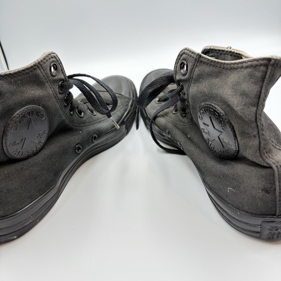 CONVERSE Chuck Taylor ALL STAR Men High Top Monochrome Black NINJA‎ M8 W10 - Picture 9 of 11